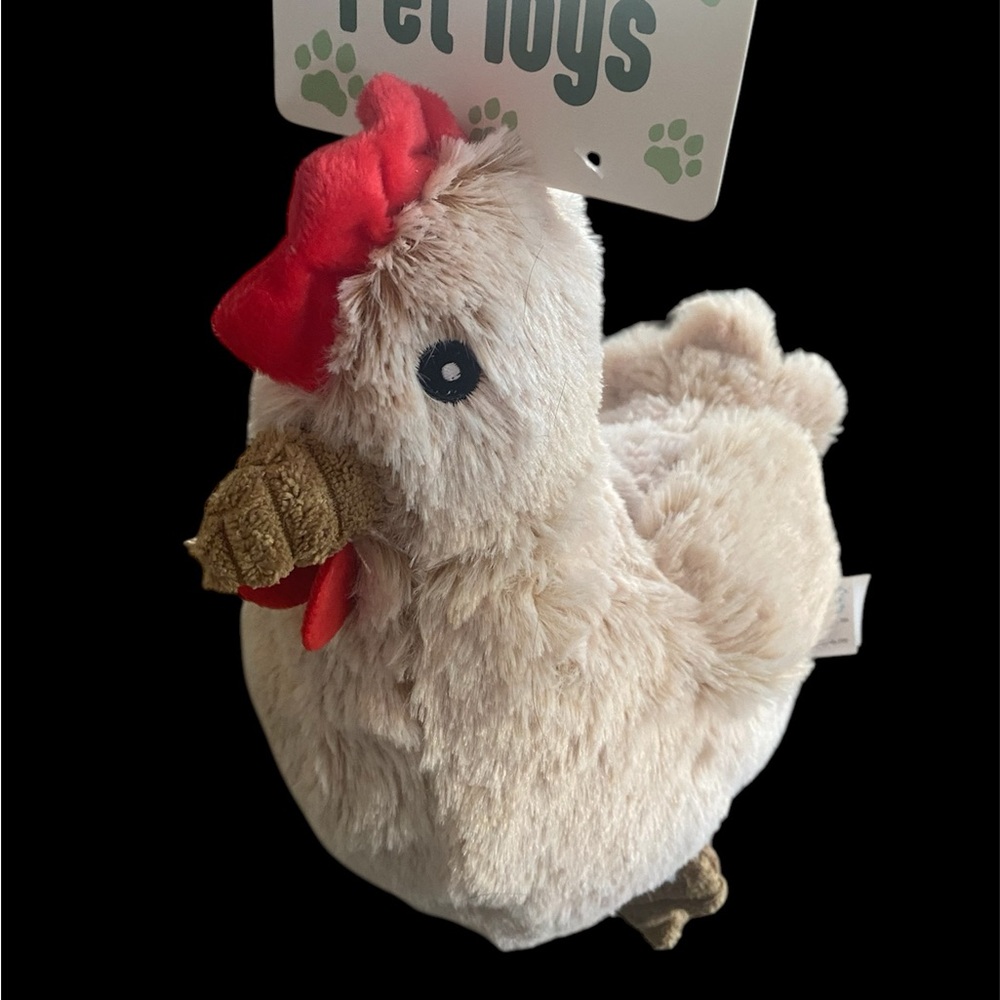 Giftable World 9" Chicken Hen Dog Toy w/Squeaker  New
